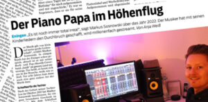 Piano Papa Markus Sosnowski in der Südwest Presse
