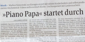 GEA-Bericht über Piano Papa Markus Sosnowski